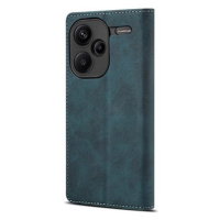 Lenuo Leather flipové pouzdro pro Xiaomi Redmi Note 13 Pro+ 5G, modrá