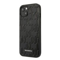 Pouzdro Karl Lagerfeld Monogram Plaque pro iPhone 13 mini - černé