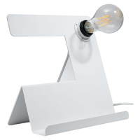 Bílá stolní lampa (výška 24 cm) Gabriel – Nice Lamps