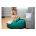 NUFNUF Luxusní pelech pro psy BED BUD - smaragdově zelená Velikost: M (75 x 20)