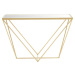 Konzolový stolek se skleněnou deskou ve zlaté barvě 40x120 cm Farran – Premier Housewares