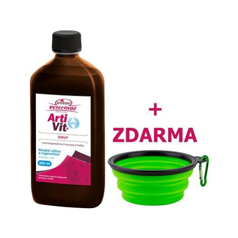 Vtar Veterinae Artivit sirup 500 ml + ZDARMA cestovní miska Vitar Veteriane