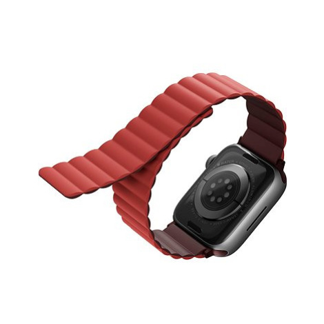 Uniq Revix Reversible Magnetic řemínek pro Apple Watch 38/40/41mm vínový/korálový