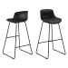 Dkton Designová barová židle Alphonse černá