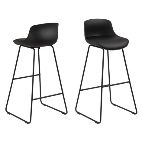 Dkton Designová barová židle Alphonse černá