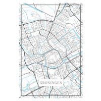 Mapa Groningen white, (26.7 x 40 cm)