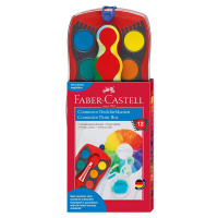 Faber-Castell, 125030, Connector, sada vyměnitelných vodových barev, červená, 12 ks