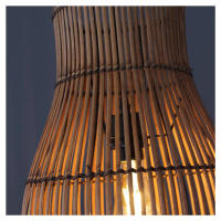 Eco-Light Bambusové závěsné světlo, hnědé, Ø 25 cm
