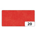Hedvábný papír 50 × 70 cm, 20 g, 26 listů - barva červená