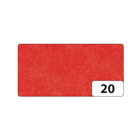 Hedvábný papír 50 × 70 cm, 20 g, 26 listů - barva červená Bringmann - Folia Paper