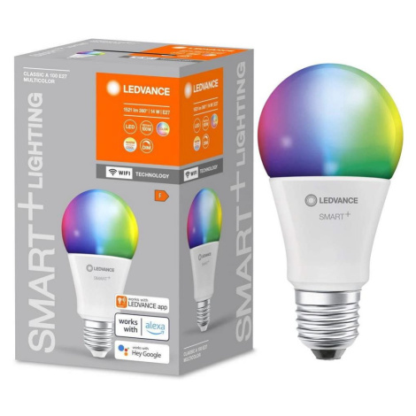 Ledvance LED RGBW Stmívatelná žárovka SMART+ E27/14W/230V 2700-6500K Wi-Fi - Ledvance