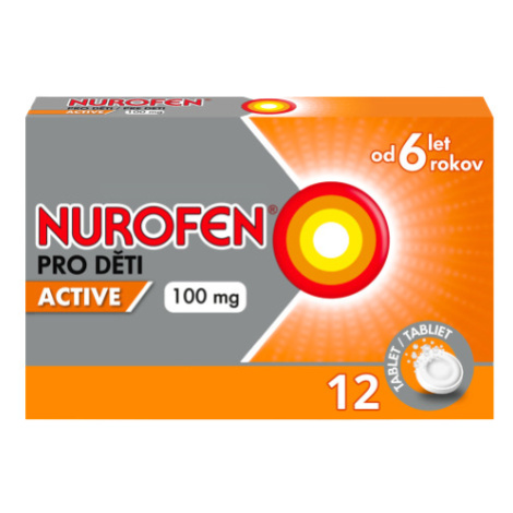 NUROFEN pro děti Active 100 mg 12 tablet