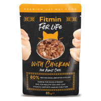 Výhodné balení Fitmin Cat For Life Adult 56 x 85 g - kuřecí