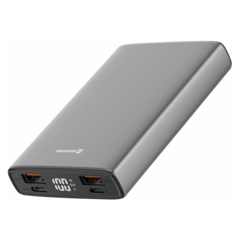 Swissten Aluminum 10000 mAh 20W Power Delivery šedá Šedá