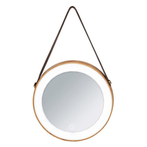 Nástěnné zrcadlo s LED osvětlením Wenko Usini, ? 21 cm Bonami