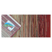 Spoltex koberce Liberec AKCE: 80x150 cm Kusový koberec Cambridge red/beige 5668 - 80x150 cm