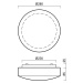 OSMONT 71281 EDNA 2 stropní/nástěnné skleněné svítidlo bílá IP43 3000/4000 K 11W LED HF