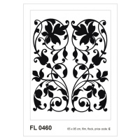 FL 0460 AG Design Samolepicí dekorace - samolepka na zeď - Black flock 2 noodles, velikost 65 cm
