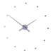 Designové nástěnné hodiny NOMON OJ ocelově modré 50cm