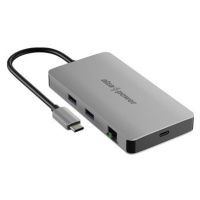 AlzaPower Metal USB-C Dock Station 8v1 Dual Screen C8L vesmírně šedý