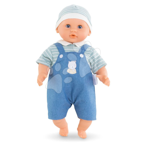 Bábika Bébé Calin Mael Corolle s modrými klipkajícími očima a fazuľkami 30 cm od 18 mes