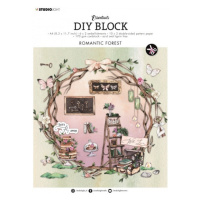 DIY Blok s výseky, A4, 32 l. - Romantic Forest Aladine