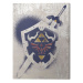 Obraz na plátně The Legend of Zelda - Hylian Shield Stencil, 2 - 60×80 cm