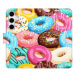 iSaprio flip pouzdro Donuts Pattern 02 pro Samsung Galaxy S24