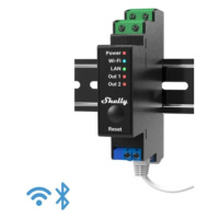 Shelly spínací modul Pro 2PM 2x 16A měření spotřeby WiFi LAN