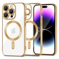 Kryt TECH-PROTECT MAGSHINE MAGSAFE IPHONE 15 PRO GOLD (9319456604115)