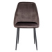 Norddan Designová židle Lashanda šedohnědý samet