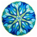 GRUND Mandala předložka TICHÁ ZÁŘ modrozelená Rozměr: ø 80 cm