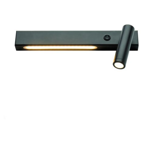 ACA Lighting nástěnné svítidlo LED 13W 3200K 980lm černé kov 280x40 mm pravé SF2110LEDBKR