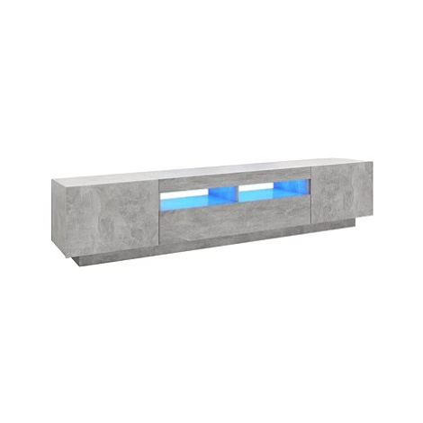 SHUMEE s LED osvětlením betonově šedý 200 × 35 × 40 cm