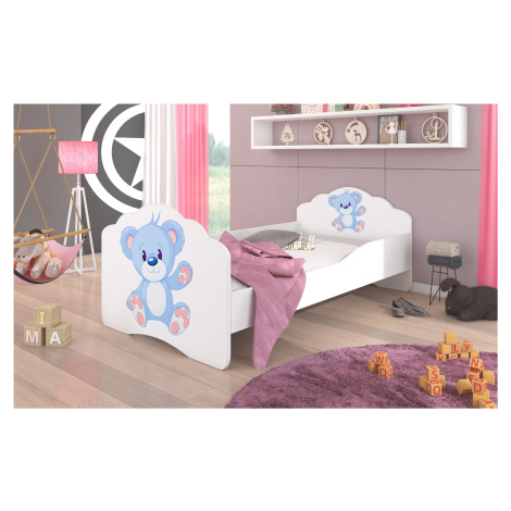 Dětská postel s obrázky - čelo Casimo Rozměr: 140 x 70 cm, Obrázek: Méďa