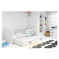 Dětská postel s výsuvnou postelí RICO 190x80 cm Bílá Bílá
