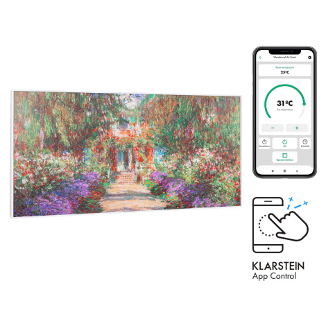 Klarstein Wonderwall Air Art Smart, infračervený ohřívač, 120 x 60 cm, 700 W, aplikace, zahradní