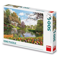 Puzzle Chata u vody 500 dílků