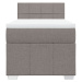 vidaXL Box spring postel s matrací taupe 80x200 cm textil