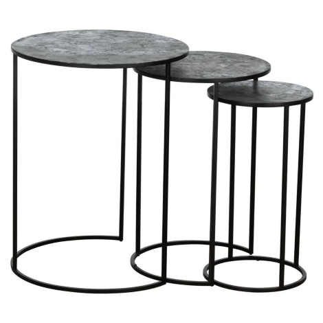 Eglo LIVING Stůl 3 velikosti stříbrný/černý matný TOWADA 424026