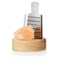 Slánka RIVSALT s krystalem pravé himálajské soli a struhadlem, malá - rivsal