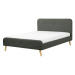 BELIANI postel RENNES 140 × 200 cm, šedá