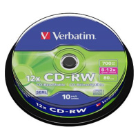 VERBATIM CD-RW SERL 700MB, 12x, spindle 10 ks