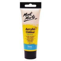 Mont Marte akrylová barva 75ml - žlutá (Medium Yellow), tuba