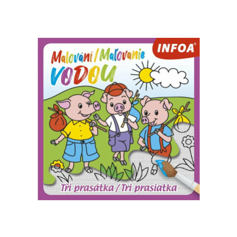 Malování / Maľovanie vodou - Tři prasátky Infoa