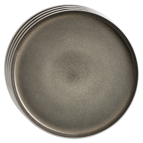 Mäser Sada mělkých talířů Lunaria Brown 26 cm, 4 ks Maser