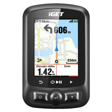 Cyklopočítač s GPS iGET C250 / 2,2" (5,6 cm) barevný displej / 320 × 240 px / 4 GB / GPS / černá