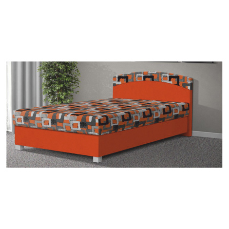 Kasvo AURA (AURELIE) postel 140 černá / mega 23 oranžová