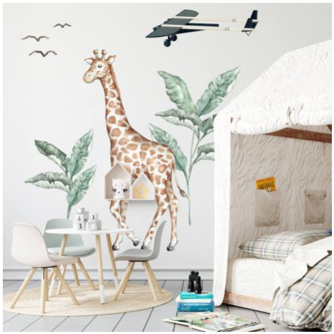 Samolepka na zeď Žirafa ze světa safari FOR LIVING