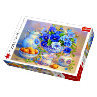 Trefl Puzzle Modrá kytice / 1000 dílků